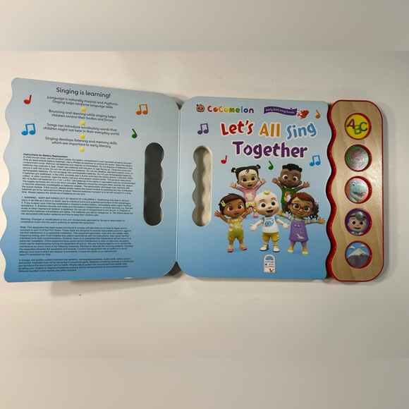 Let's All Sing Together Cocomelon Sound Book - Picture 6 of 8